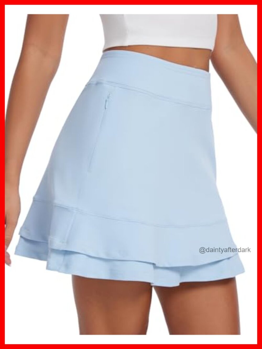 Women's Tennis Skort High Waisted Golf Athletic Ruffle Skirts with Pockets 88%